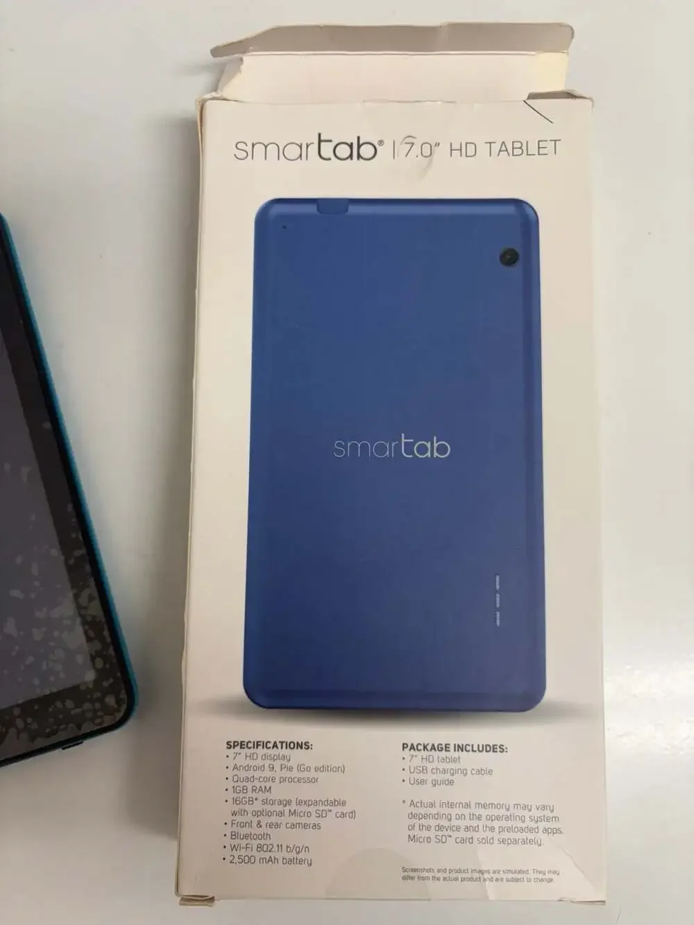 Smartab 7” HD Tablet (Model ST7160) – Android 9 Pie Go Edition – For Parts/Repai